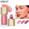 QiBest Liquid Blusher Trim Brighten Redness Swell Color Eyeshadow Facial Blush