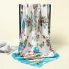 90 * 90cm New Silk Scarf Women'S Spring And Summer Decorative Scarf Sunscreen Travel Shawl Autumn And Winter Scarf Thin Edition