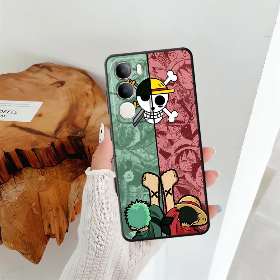 Чехол для Vivo Y52S Y93 V27 V29 Y75 Y81 V21E V23 Y51S Y78 Y53S Y71 Y91 Y50 Y95 V25 V30 Чехол для телефона One Piece Луффи Зоро