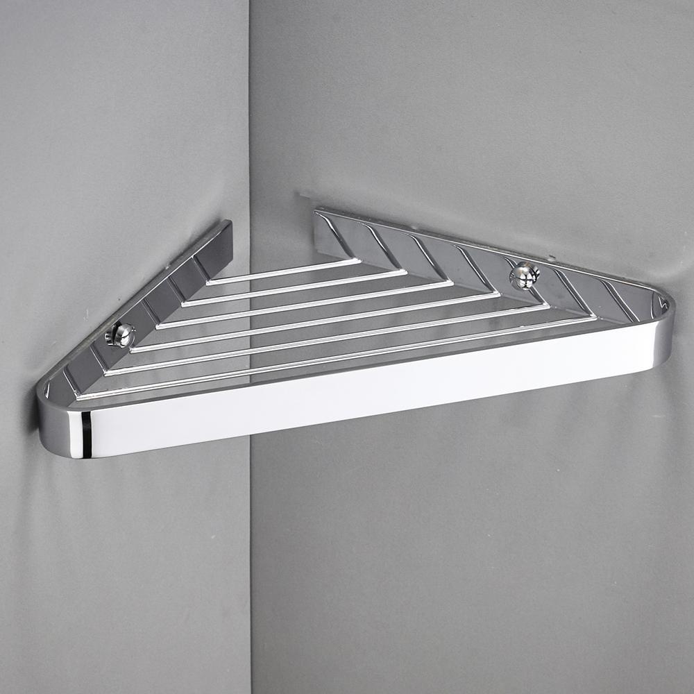 BAKALA Brush gold Полка для ванной комнаты Латунная душевая стойка Треугольная корзина Полка для ванны Душевая кабина Держатель для настенной угловой полки