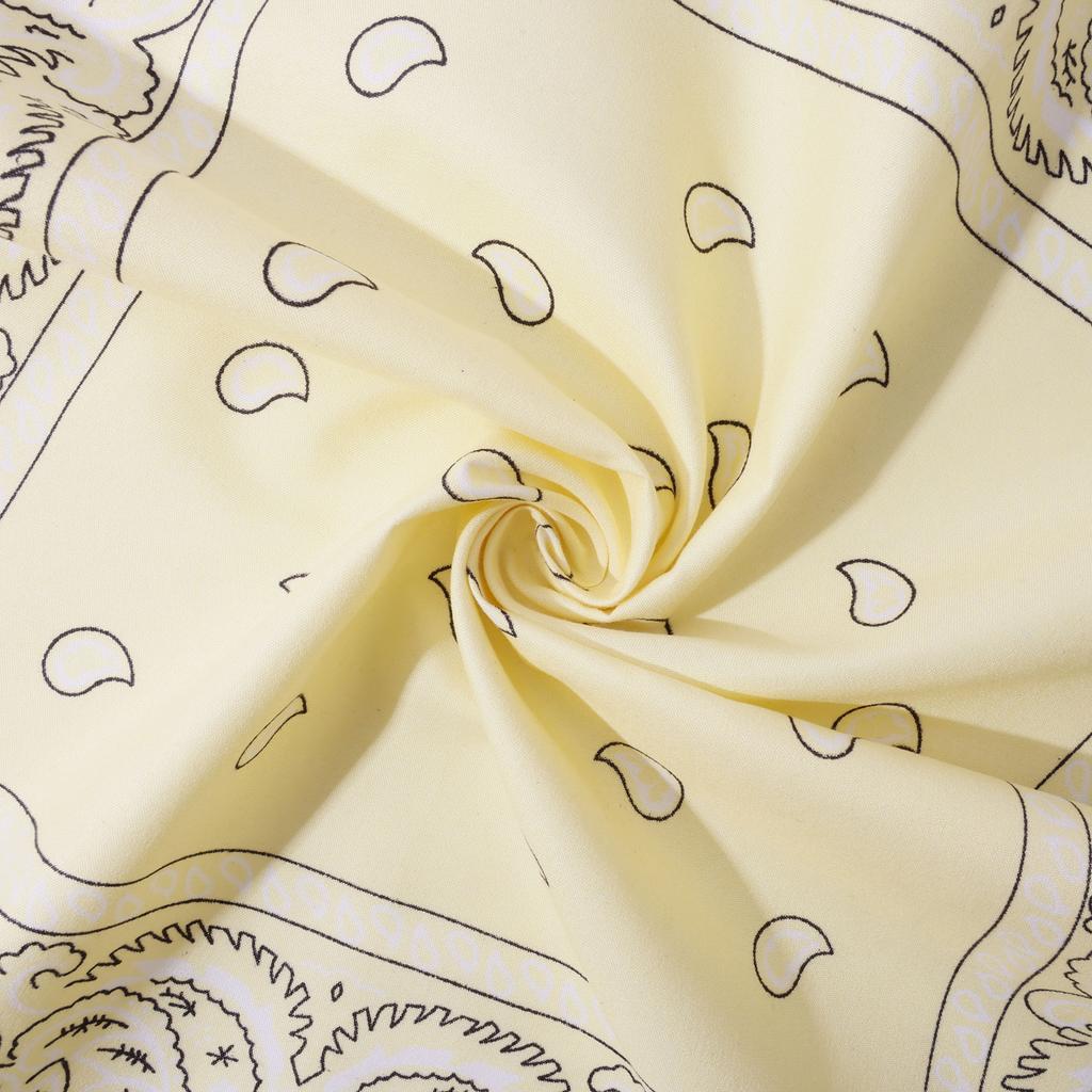 1Pc Paisley Cashew Flower Square Scarf Hip Hop Outdoor Riding Bandana Headscarf