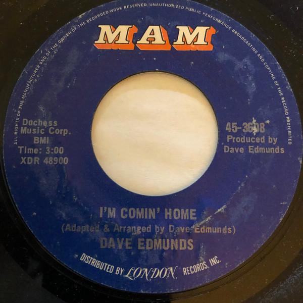 7-дюймовая пластинка DAVE EDMUNDS Im Comin Home 453608 MAM 1971 США Рок Б/у