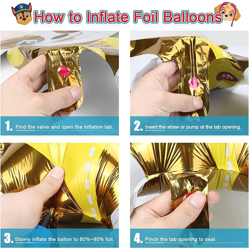 6 шт. Разноцветные шары Щенячий патруль, Шары на тему Собачьего патруля, Украшения для вечеринки