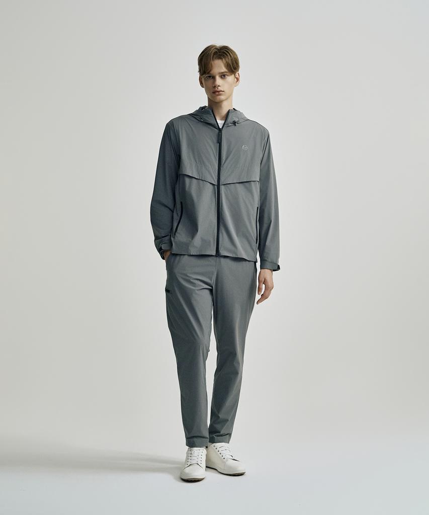 Мужская тканая куртка с вентиляцией и капюшоном Sergio Tacchini (Д.Грей)