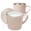Набор чашек Mother K из нержавеющей стали + крышка, бежевый, 2 комплекта