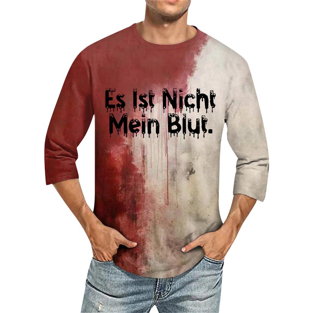 Men's T-shirt T-shirts Graphic Text Pool3D Printing Street Casual Short Sleeve Printed Clothing Basic