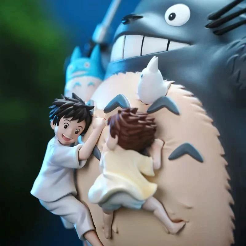 19cm Hayao Miyazaki Animel Peripheral Totoro Desktop Ornaments Pvc Action Figure Statue Model Collection Decoration Toys Gift