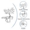 6 шт. Симпатичное рождественское кольцо для салфеток с оленями для ресторана, изысканного ужина, высококачественное железное вечернее украшение для бара, прочное вечернее глянцевое