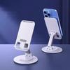 Phone Holder Foldable 360 Rotation Adjustable Desk Stand Metal Anti-Slip Silicone Pad Bracket for Phones Tablets