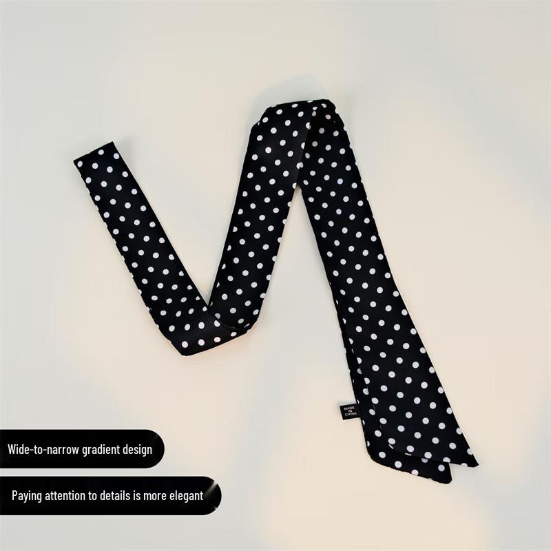 Polka Dot Gradient Skinny Scarf