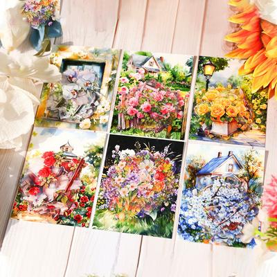 20 шт./упаковка Канцелярские наклейки Садовые впечатления DIY Поделки Скрапбукинг Альбом Junk Journal Happy Planner Дневник Наклейка