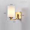 Gold Wall Lamp Modern Glass Wall Sconce Bathroom Light Fixtures Living Room Decor Mirror Wall Lights for Home Lighting