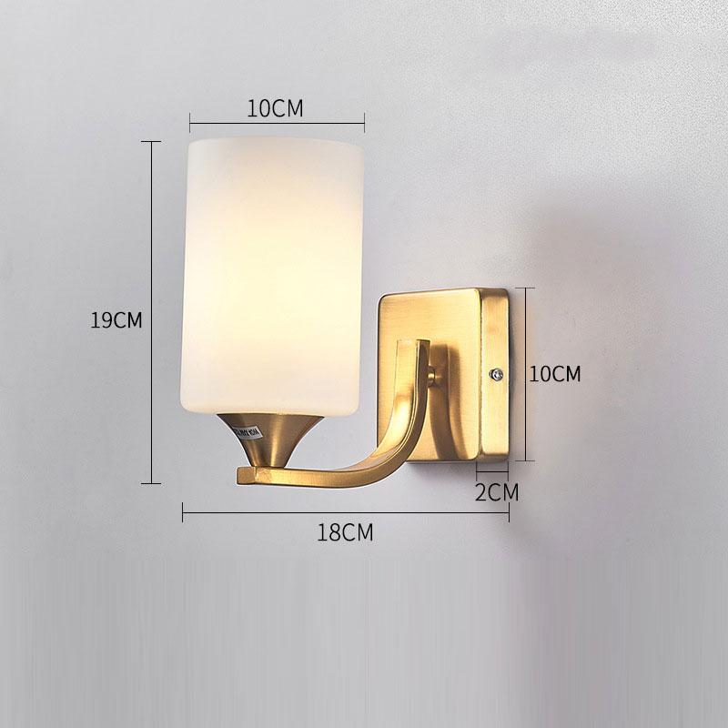 Gold Wall Lamp Modern Glass Wall Sconce Bathroom Light Fixtures Living Room Decor Mirror Wall Lights for Home Lighting