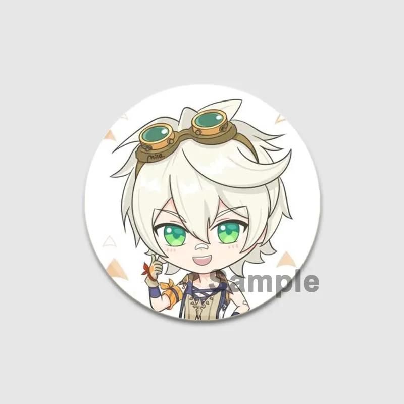 Значки Bennett 32/44/58 мм, аниме-броши ручной работы Genshin Impact, значок на лацкан игрового персонажа, креативный значок в виде мультяшной фигурки, подарочный аксессуар