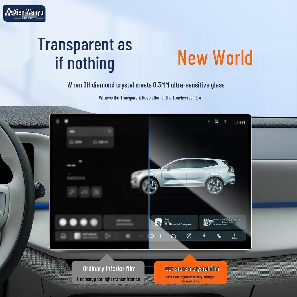 Защитная пленка для экрана центральной консоли Volvo XC70 - Закаленное стекло и аксессуары для модификации интерьера для 26 моделей