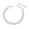 Elegant Copper Heart Bracelet With Zirconia Crystals Minimalist Fashion Jewelry Women Gift