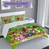 3pcs Super Mario1 pattern bedding set duvet cover set includes duvet cover &pillowcases, perfect all season bedroom decoration & gift