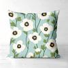 Pieces Vintage Anemone Floral Throw Pillow Covers Polyester sofa decorative cushion cov Headboard Pillow (Without Pillow Core