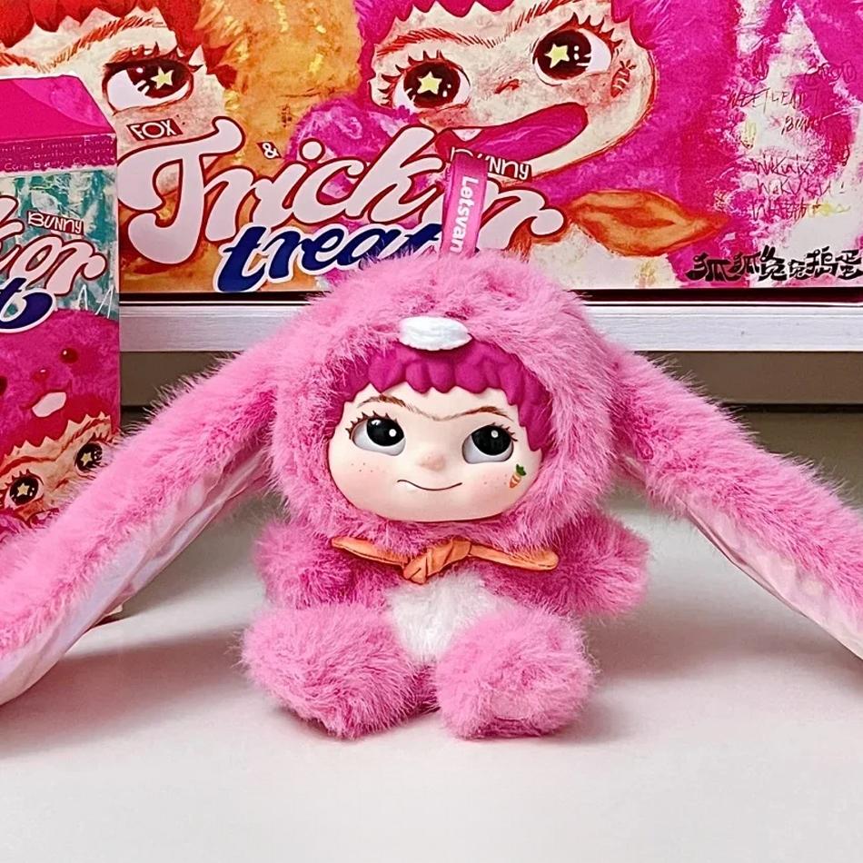 Wakuku V1 V2 Блайндбокс Лиса и Кролик Серия 'Trick Or Treat' Виниловая кукла Сюрприз-пакет Брелок Модный игрушечный Mystery Box Подарки