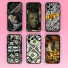 Роскошный забавный чехол для телефона Dollar US для iPhone Mini 11 12 13 14 15 Pro XS Max X Plus SE XR черный мягкий чехол