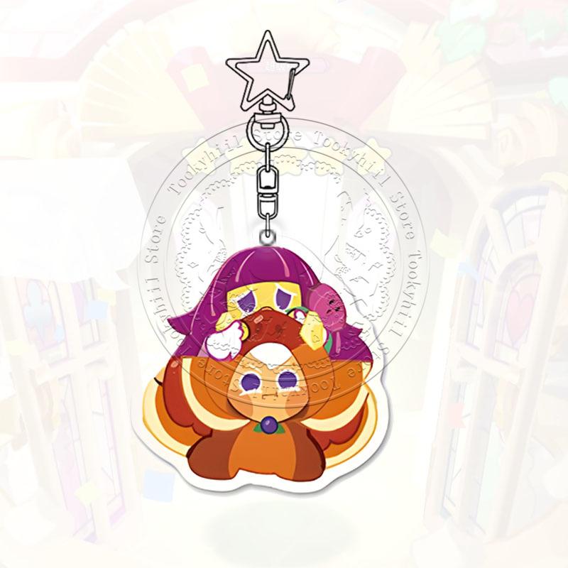 Ключница Cookie Run Kingdom Игра Мультфильм Кофе Каваии Студент Молочный Шоколад Фигурка Украшение для Сумки Лесник Подвеска Подарок на День Рождения
