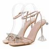 2021 Large Size Buckle Strap High Heel Women's Sandals