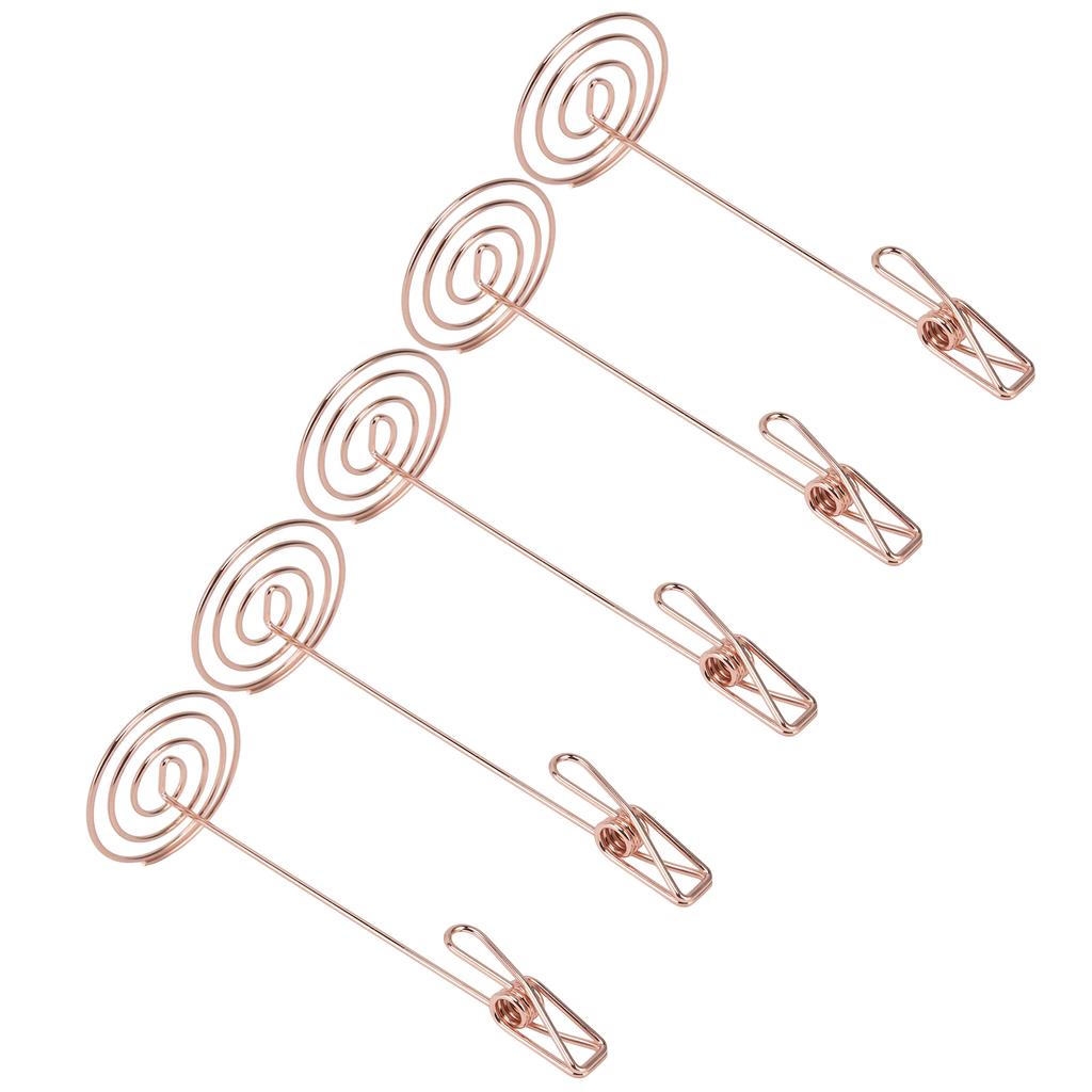 5 шт. держатель для карточек золото уникальный дизайн металл анти окисление многоцелевой стол нумб