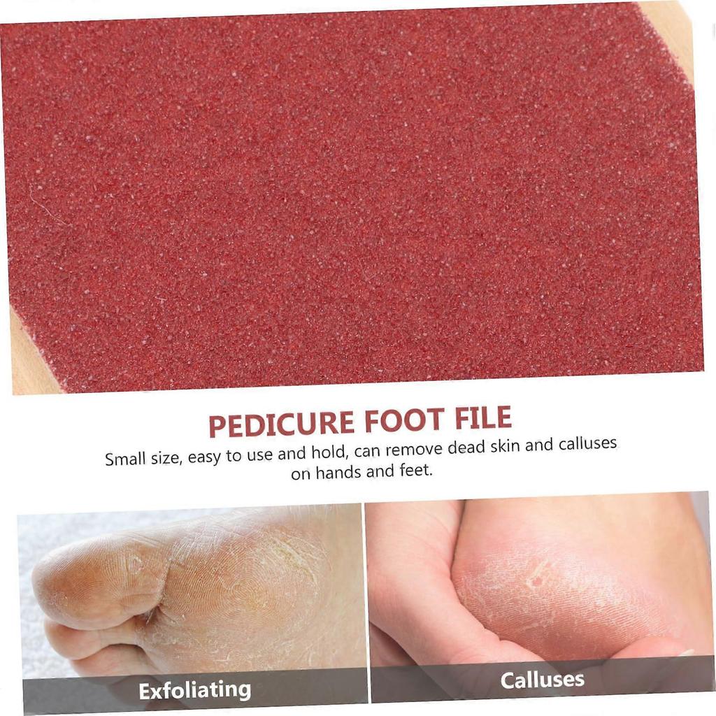 Wooden Foot Callus Remover Massager with Dual Function Exfoliation for Home Pedicure