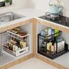 Стойка для хранения Органайзер для приправ Высокая грузоподъемность Защита от ржавчины Выдвижная конструкция Кухня