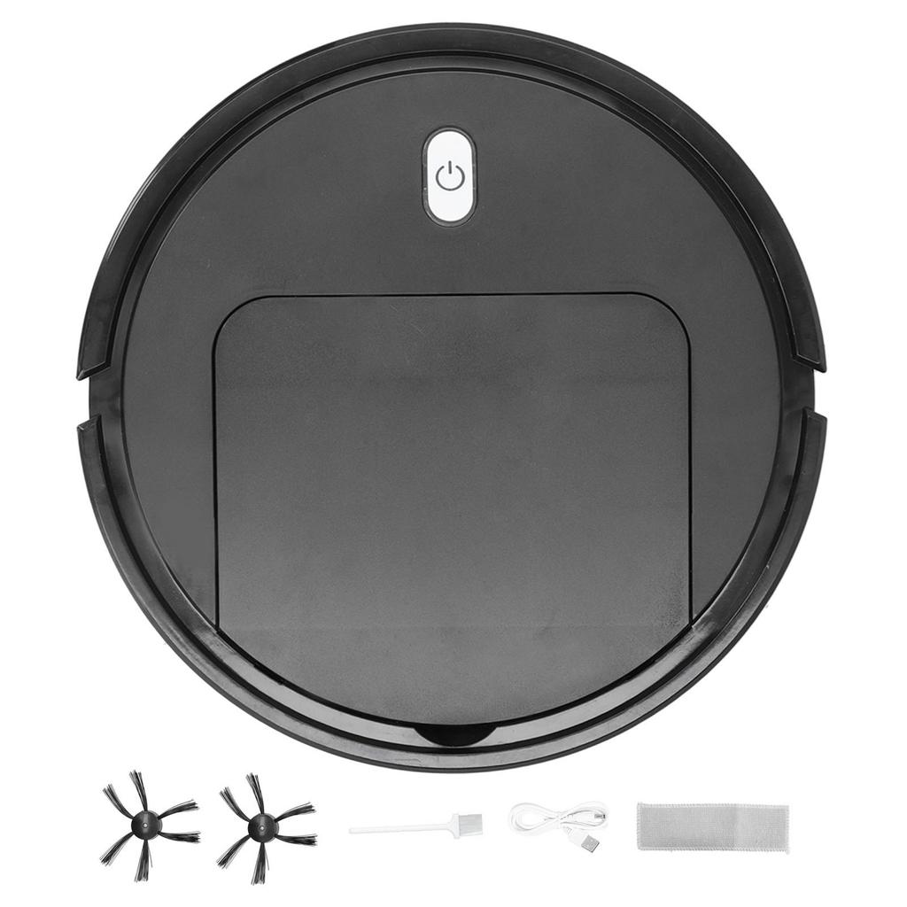 Household Automatic Smart Robot Vacuum Cleaner USB Sweeping Floor Cleaning RobotBlack