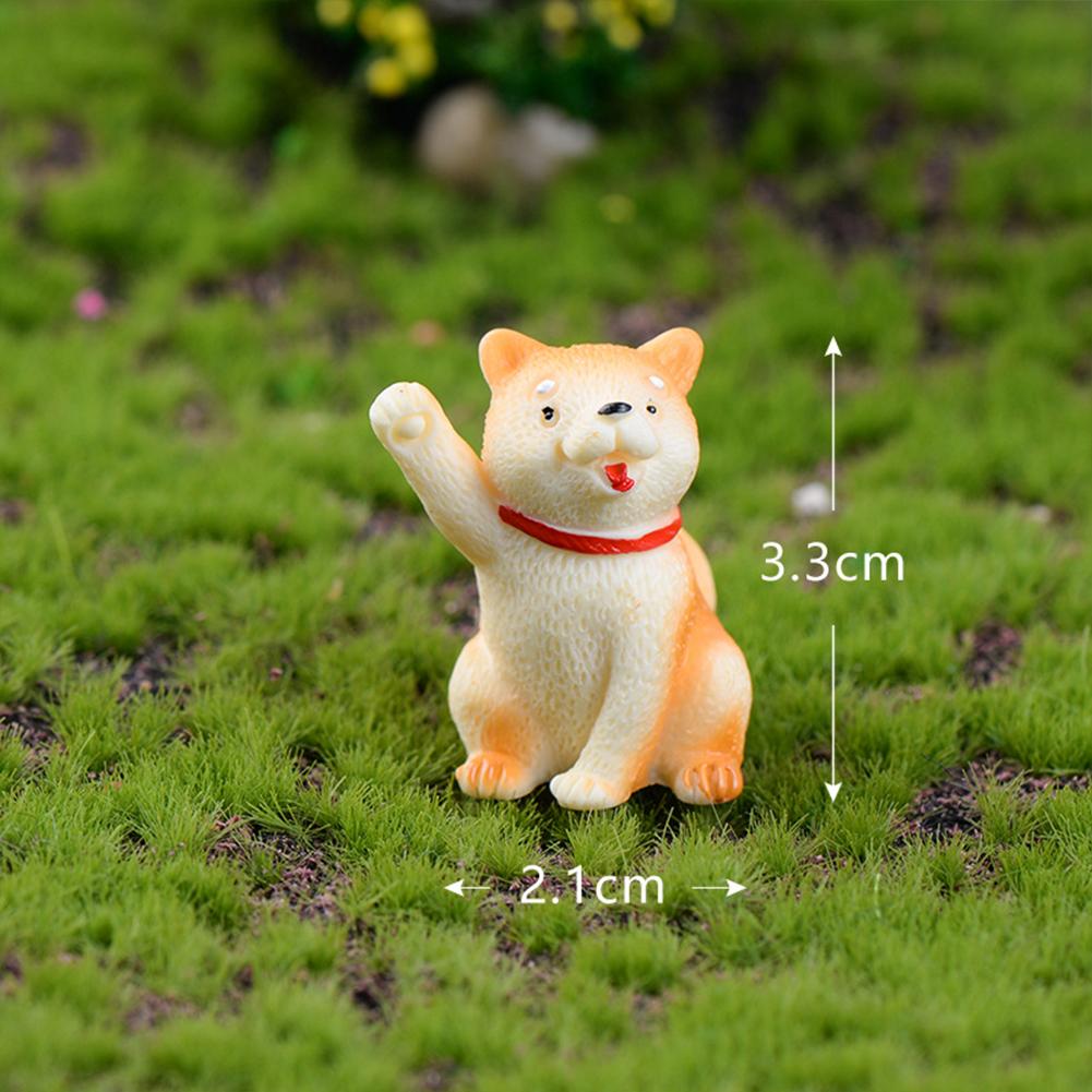 Micro Landscape Decoration Akita Dog-shaped Diy Succulent Creative Bonsai Resin Small Decoration