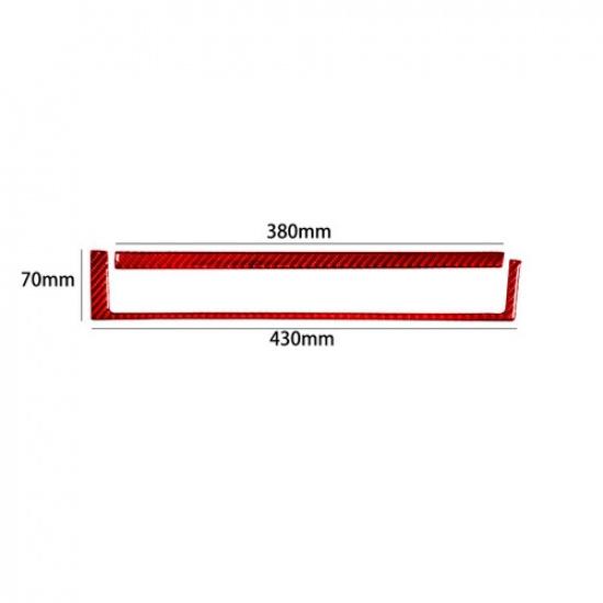 Red Carbon Fiber Passenger Side Dash Cover Trim For Land Rover Discovery Sport