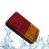 2Pcs Trailer Tail Lights 12V 24V 10-80V 10LED Lamp Trailer Tractor Turn Signal Brake Light Red Amber Forklift Tail Lamp