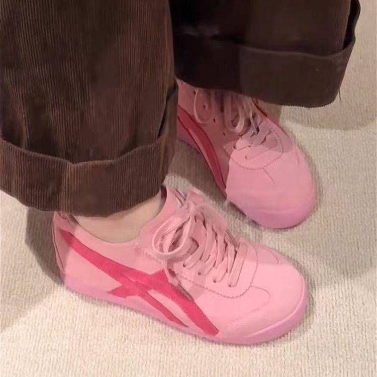 Новая женская обувь в стиле колледжа, осенняя обувь, универсальная спортивная обувь, повседневная обувь с кожаными вставками, женская