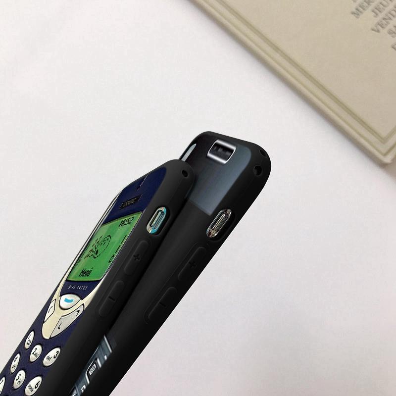 Чехлы для телефонов для iPhone 15 Pro 6 14 XS 13 Max XR 12 Mini 7 Plus X SE 8 11 Забавный ретро-телефон с камерой и рисунком Мягкий противоударный бампер из ТПУ