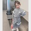 Stylish Girls' Two-Piece Sets: Kids Sports Suits & Baby Sweatshirt Trousers, Trendy Children's Fashion for Spring & Autumn 2022.
