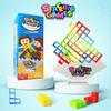 48/32/16Pcs Tetra Tower Balance Stacking Blocks Game Early Learning Educational Toy Gift for Kids Family Games