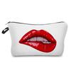 Женская косметичка с принтом губ для организации туалетных принадлежностей, дорожный чехол для хранения 6382