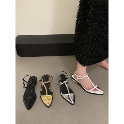 Покажи белое! Личность заостренный крест крест тонкий ремешок пряжка на щиколотке цилиндр слово с маленьким толстым каблуком сандалии женские