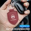 Car Leather Keychain Shield Styling Emblem Key Ring For Citroen C6 DS5 RD3 Cross Berlingo Xsara Grand Picasso Jumper Cactus Saxo