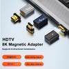 Магнитный адаптер HDMI-совместимый 2.1 8K Магнитный удлинитель HDMI-совместимый 8K/60Гц 4K/120Гц 48Гбит/с для HDTV Ноутбука