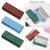 Женский Мужской Портативный Водонепроницаемый Футляр для Очков из ПУ Кожи Чехол для Очков Держатель для Очков
