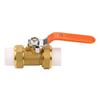 Латунный шаровой кран для трубы с двойным фитингом для горячей сварки PPR 3/4"BSP DN20