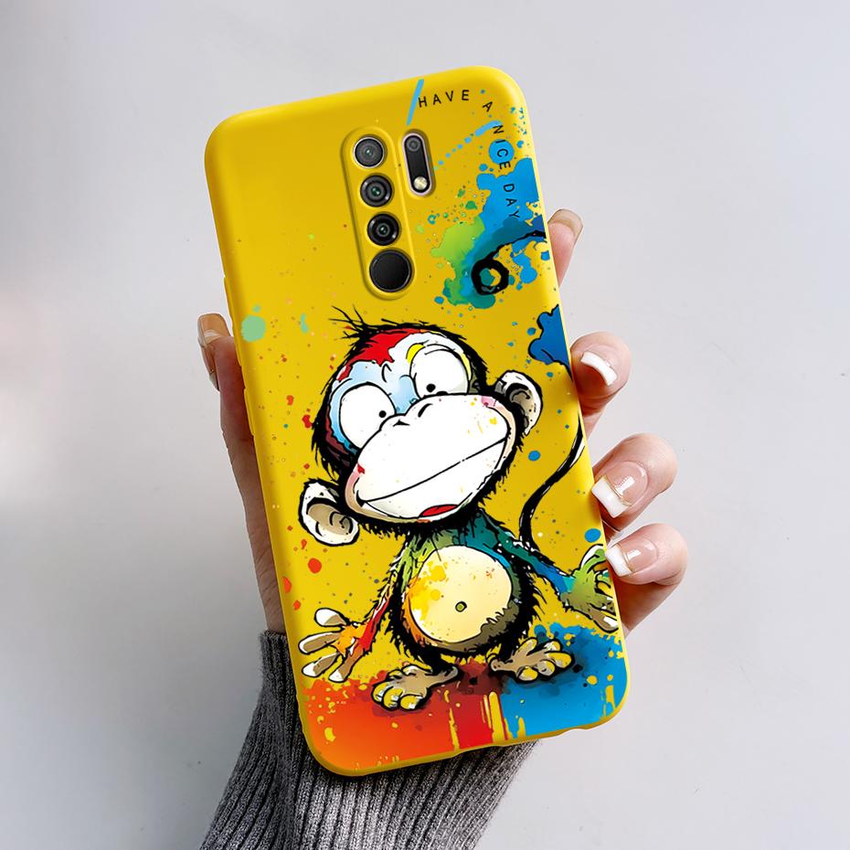 Чехол для Xiaomi Redmi 9 Чехол-крышка для Redmi 9 Prime M2004J19G M2004J19C redmi9 Милый Мультяшный Медведь Силиконовый ТПУ Мягкий Чехол для Телефона Задняя Крышка
