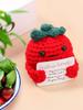 Funny Positive Poop Hug Pocket Hug Mini Handmade Plush Wool Knitted Doll Cute Desktop Decoration Birthday Holiday GiftDecoration