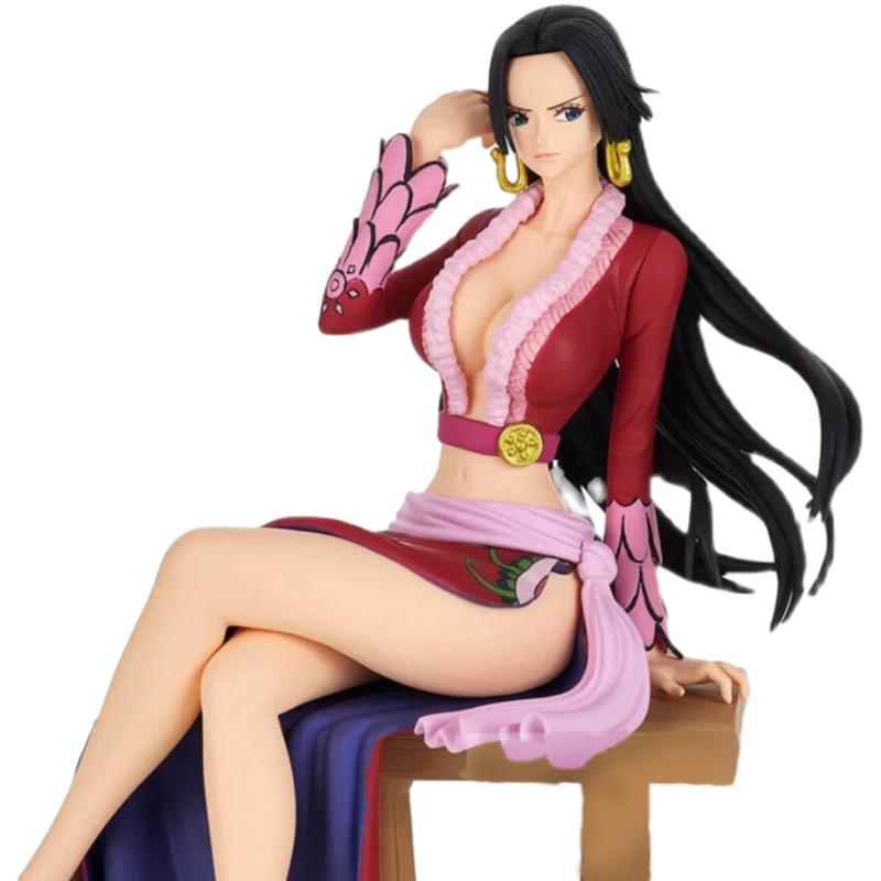 21 см Аниме Фигурки One Piece Сексуальная Боа Хэнкок В Сидячем Положении Фигурка Действия ПВХ Коллекционная Модель для Взрослых Кукла Игрушка Украшения Подарок