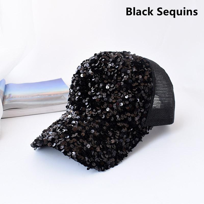Новая бейсболка с пайетками, градиентная яркая сетчатая шляпа, уличное солнцезащитное укрытие для мужчин и женщин с утиным языком