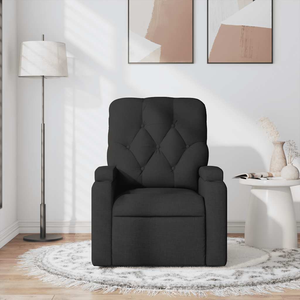 Massage Chair Black Fabric