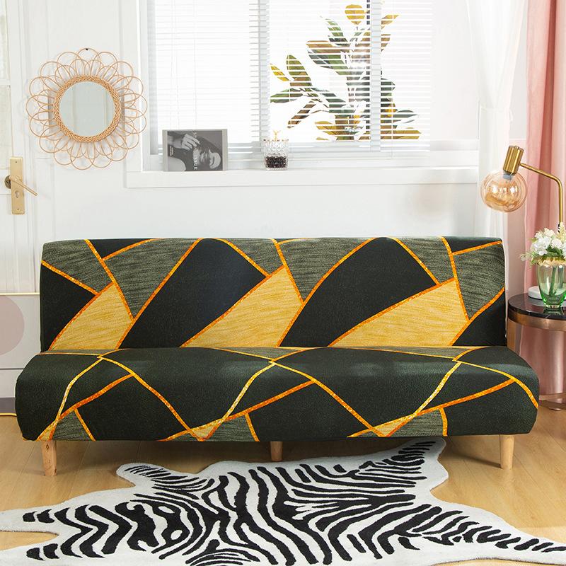 All-Inclusive Folding Sofa Bed Cover Stretch One-Piece Sofa Cover Without Armrest Can Be Used Directly