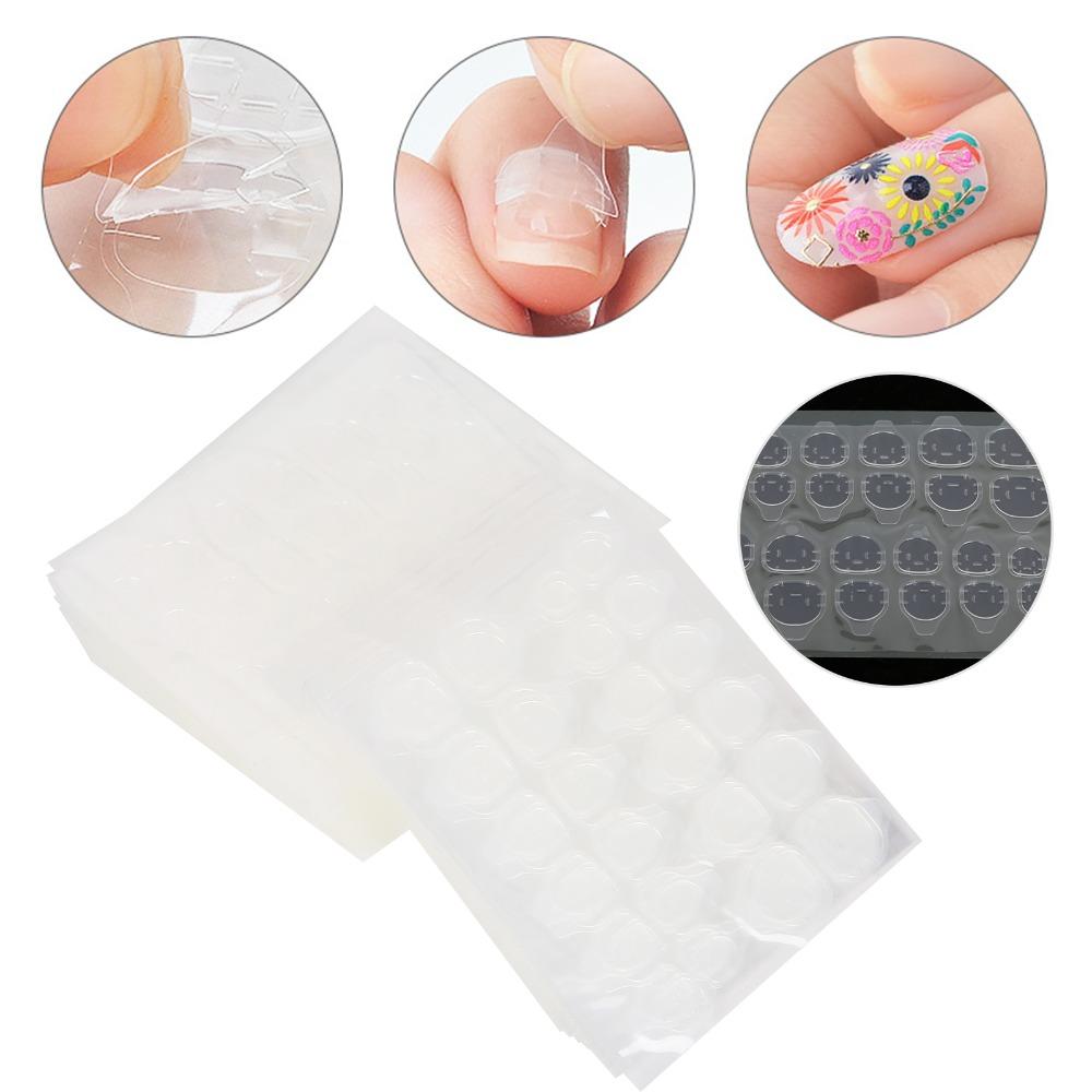 50pcs Waterproof Fake Nail Adhesive Tabs Daily Nail Art Quick Application